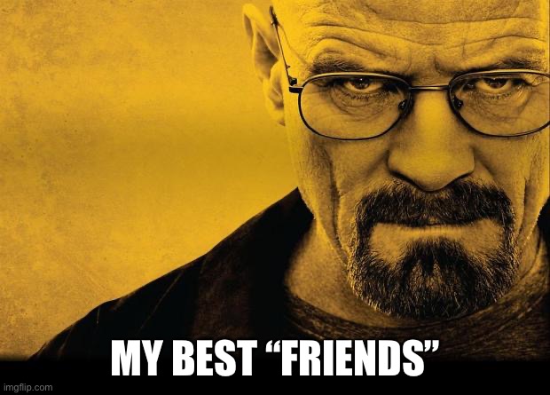Breaking bad | MY BEST “FRIENDS” | image tagged in breaking bad | made w/ Imgflip meme maker