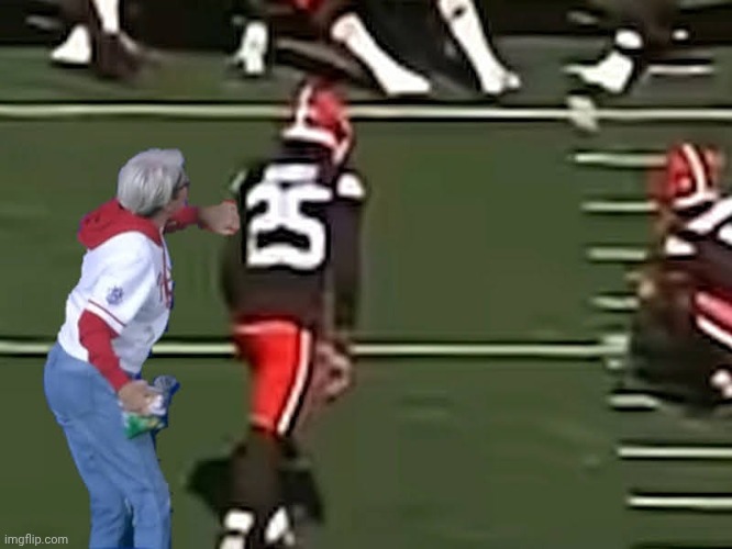 Kicker Karen | image tagged in karen,phillies,browns kicker,nfl | made w/ Imgflip meme maker