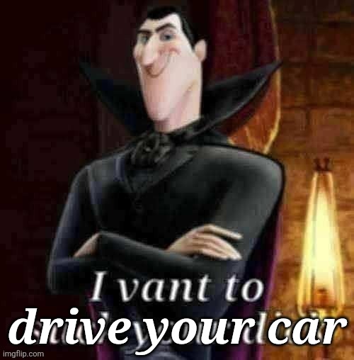 I vant to suck your dick | drive your car | image tagged in i vant to suck your dick | made w/ Imgflip meme maker
