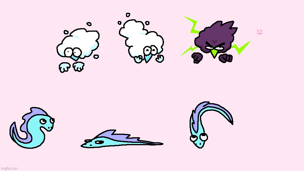 Cloudy creatures | made w/ Imgflip meme maker
