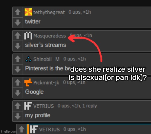 does she realize silver is bisexual(or pan idk)? | made w/ Imgflip meme maker