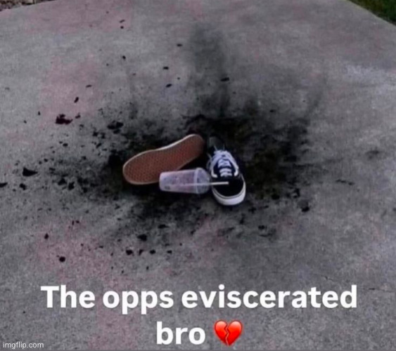 what did he possibly do | image tagged in oops,opps,eviscerated,funny,died,death | made w/ Imgflip meme maker