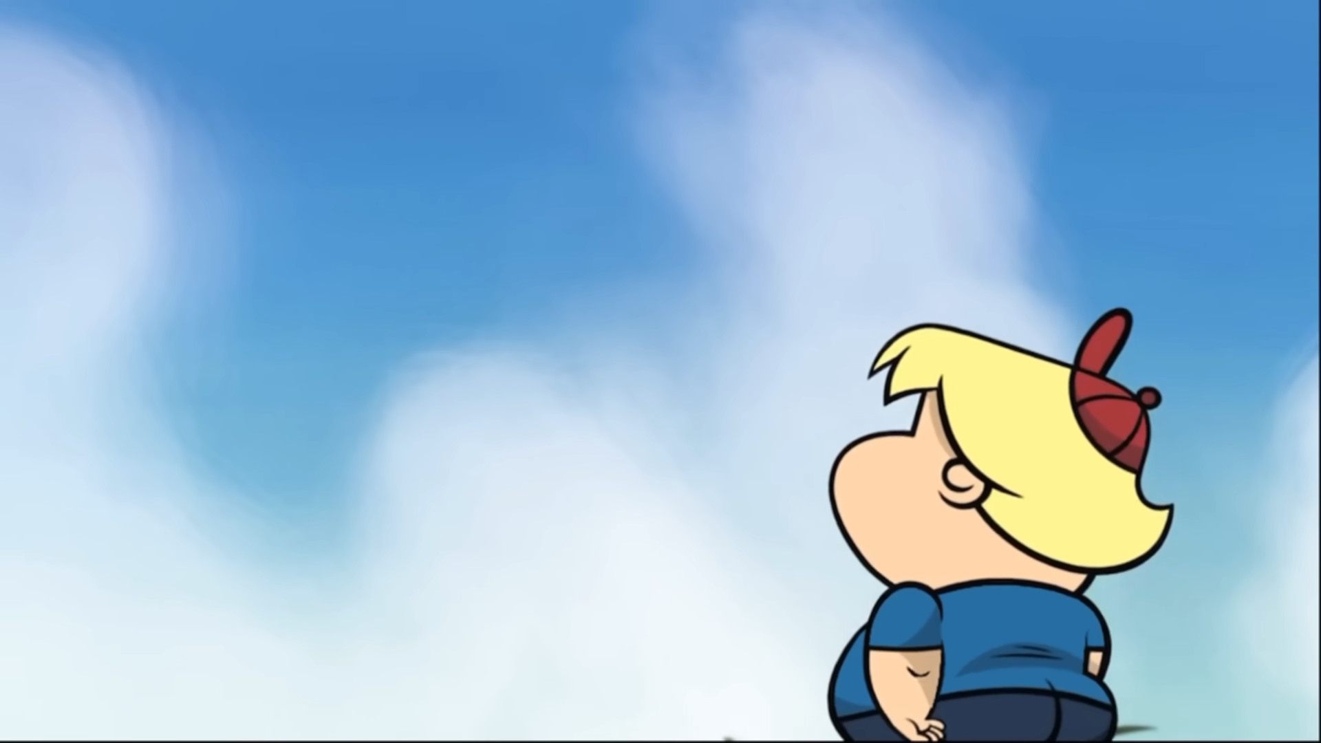 gunther looking at clouds Blank Meme Template