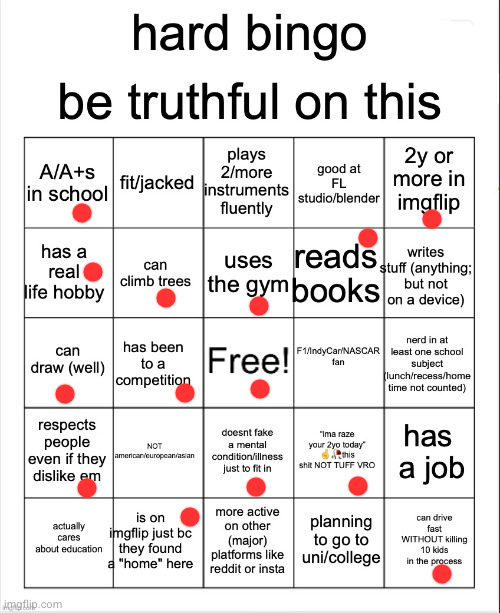 BINGOOO | image tagged in hard bingo for msmg,bingo,winner | made w/ Imgflip meme maker