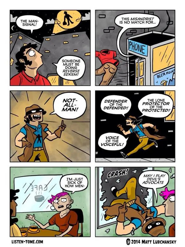 Not All Men Comic Blank Meme Template