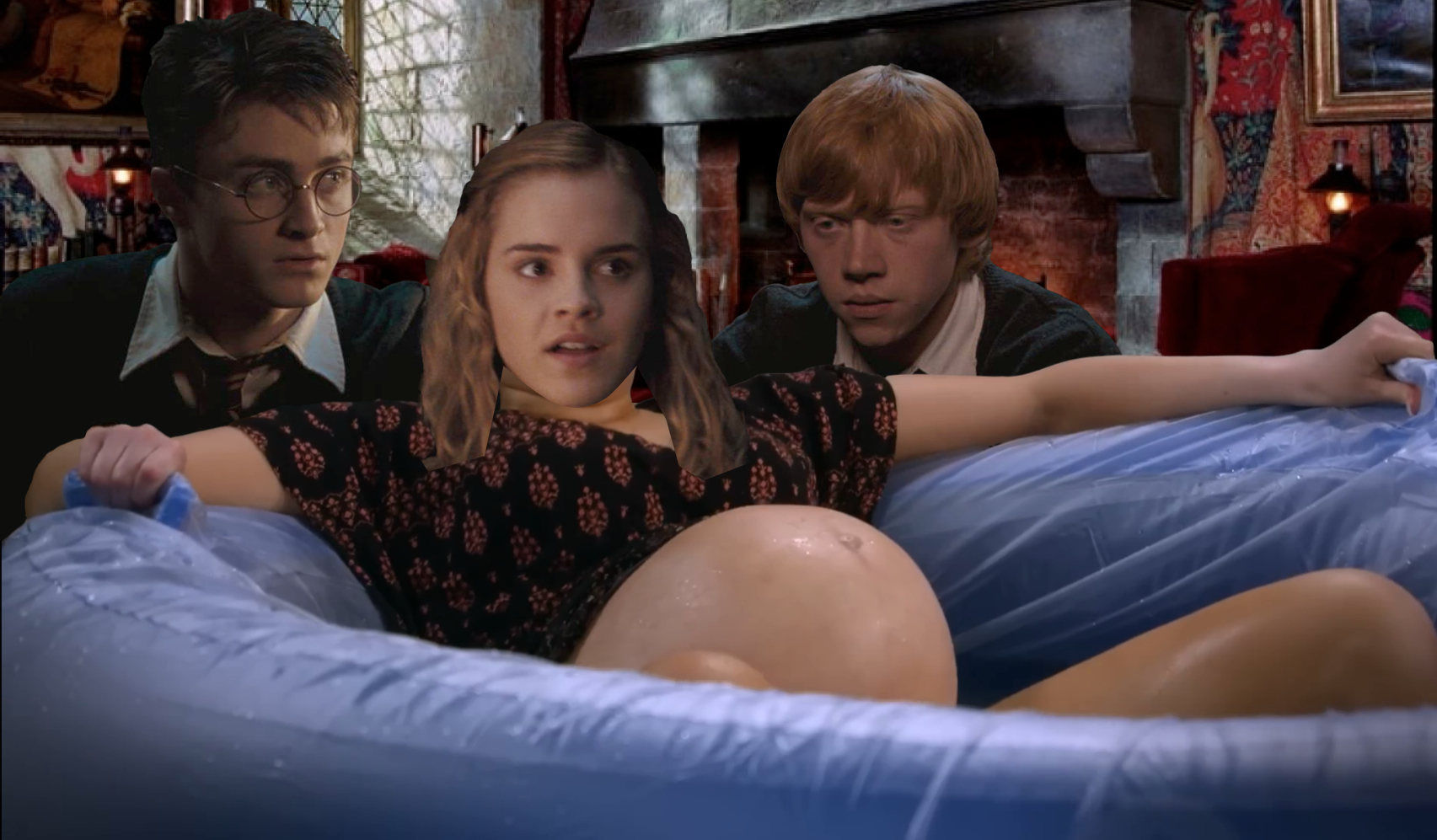 Hermione Giving Birth Blank Meme Template