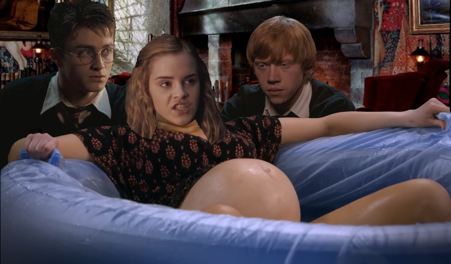Hermione Giving Birth Blank Meme Template