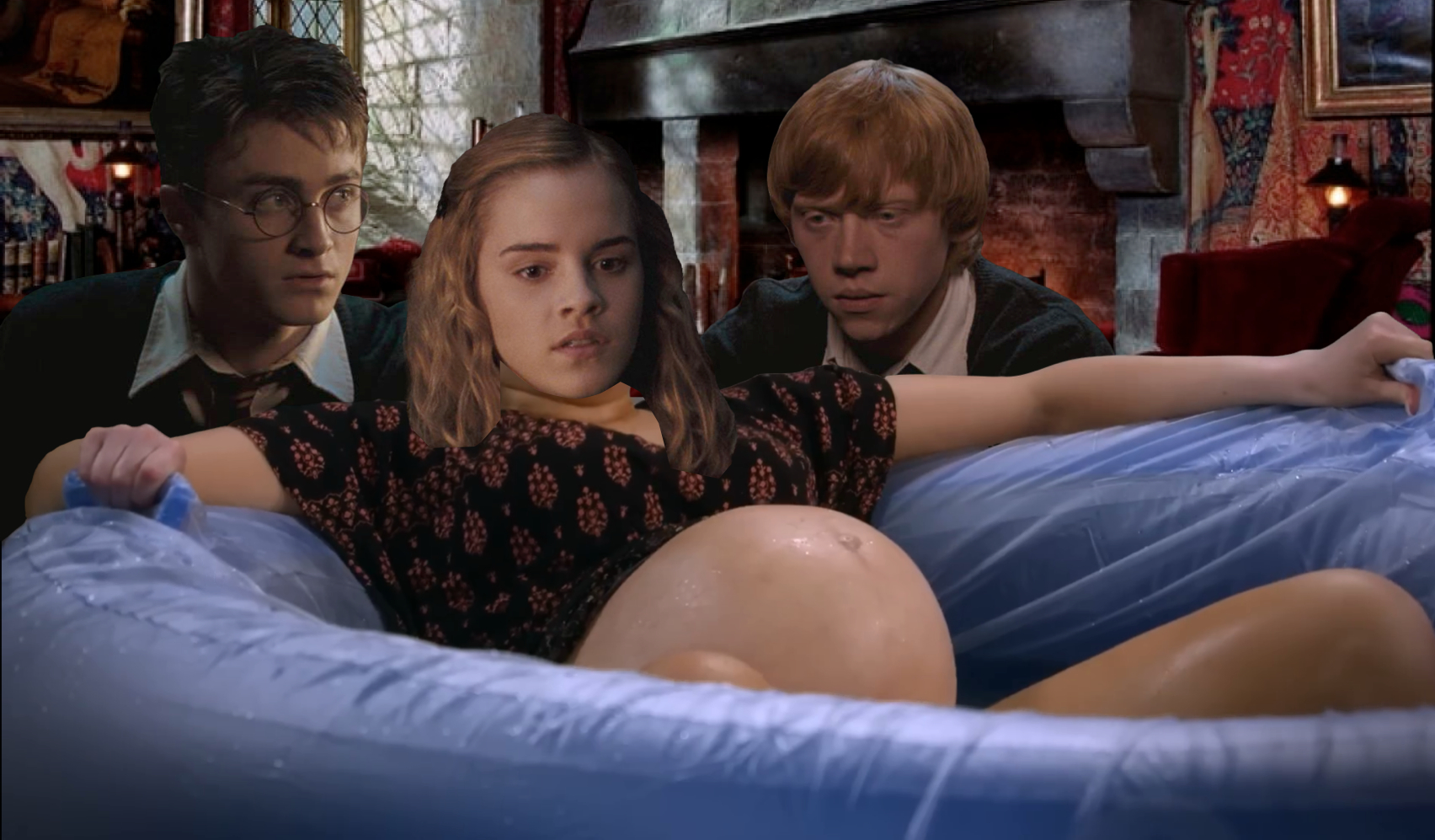 Hermione Giving Birth Blank Meme Template