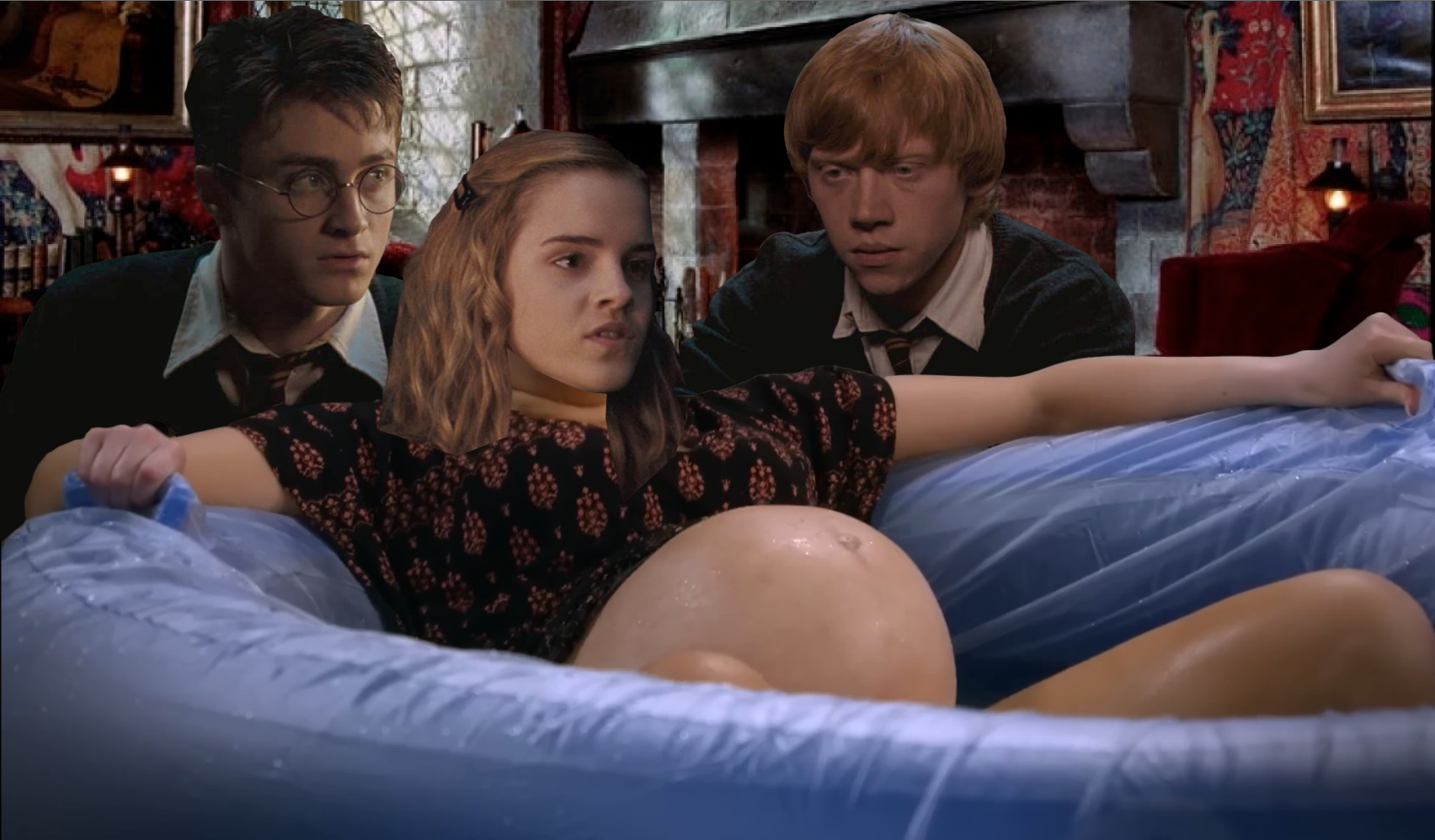 Hermione Giving Birth Blank Meme Template