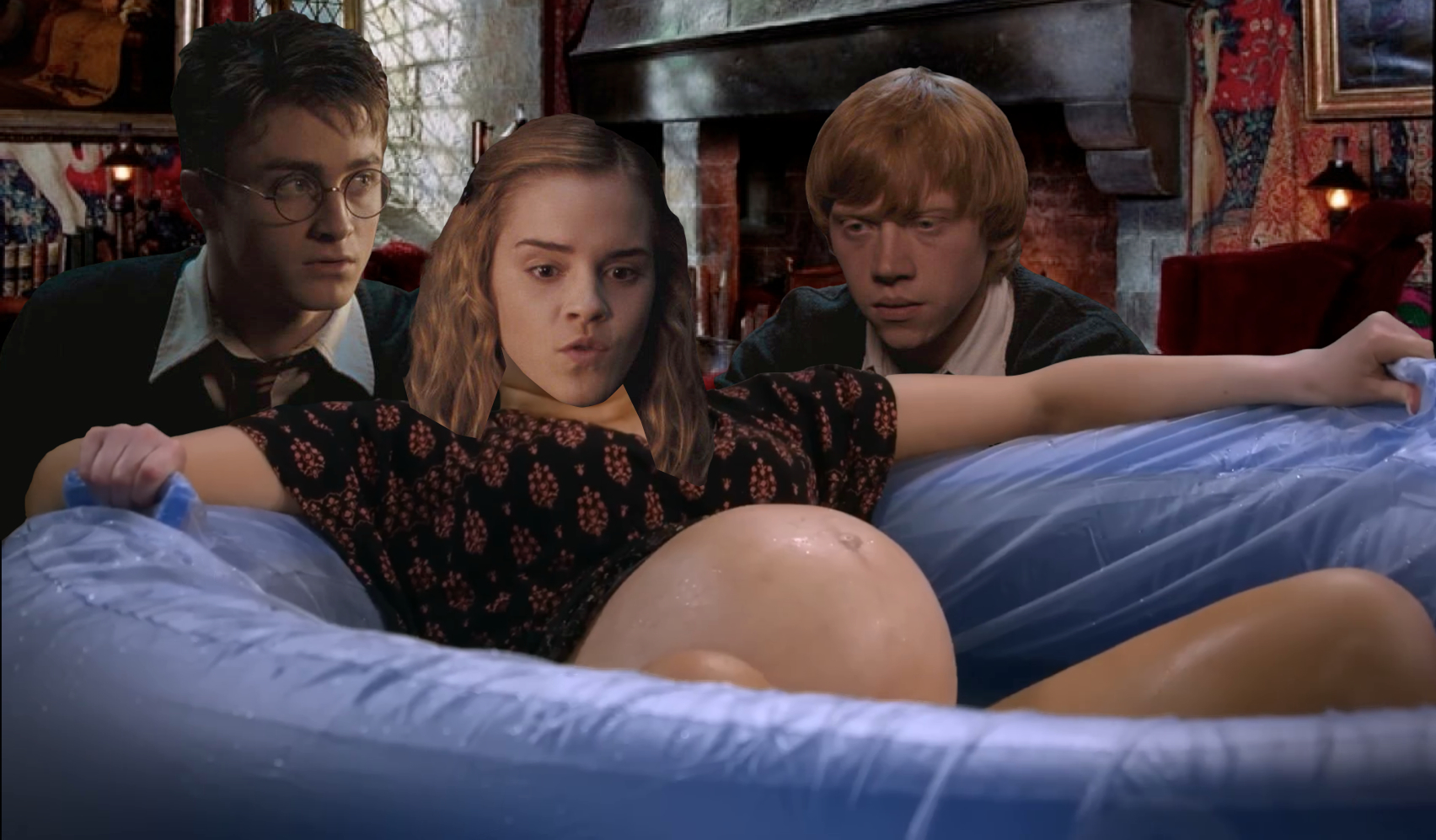 Hermione Giving Birth Blank Meme Template