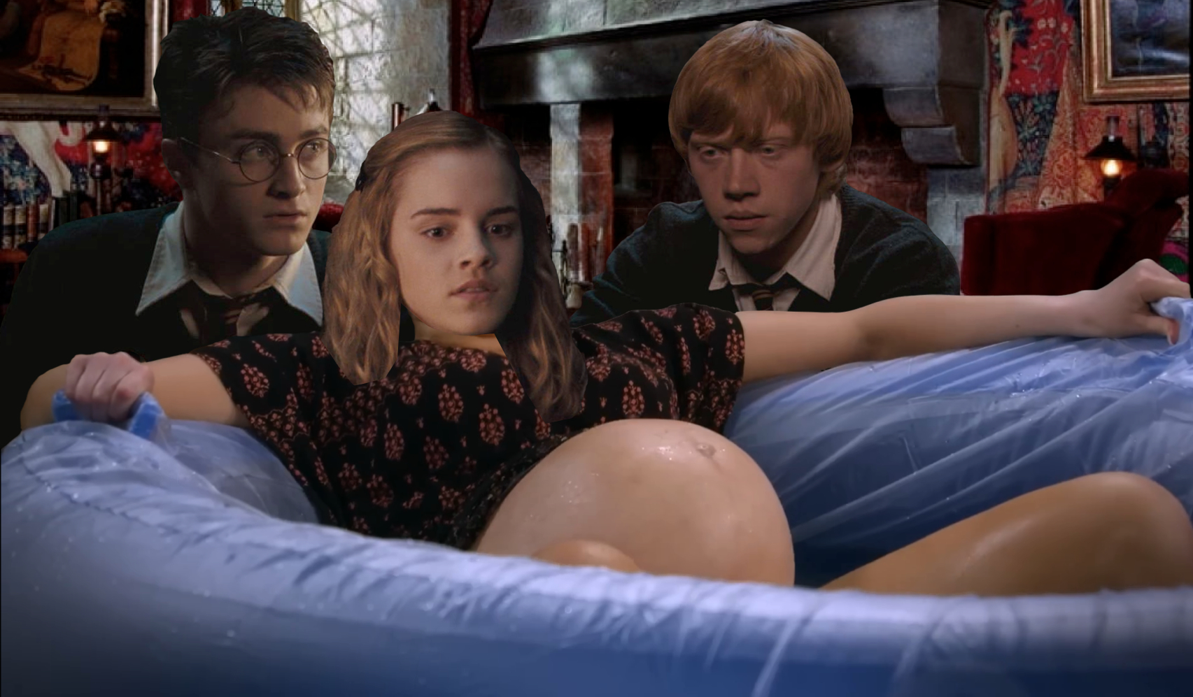 Hermione Giving Birth Blank Meme Template