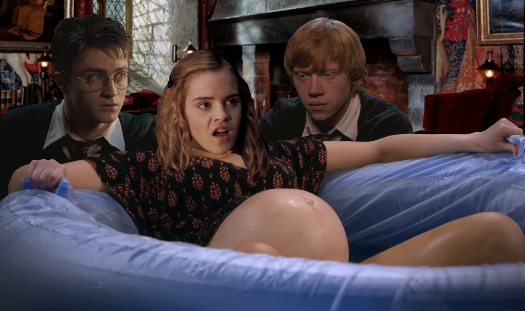 Hermione Giving Birth Blank Meme Template