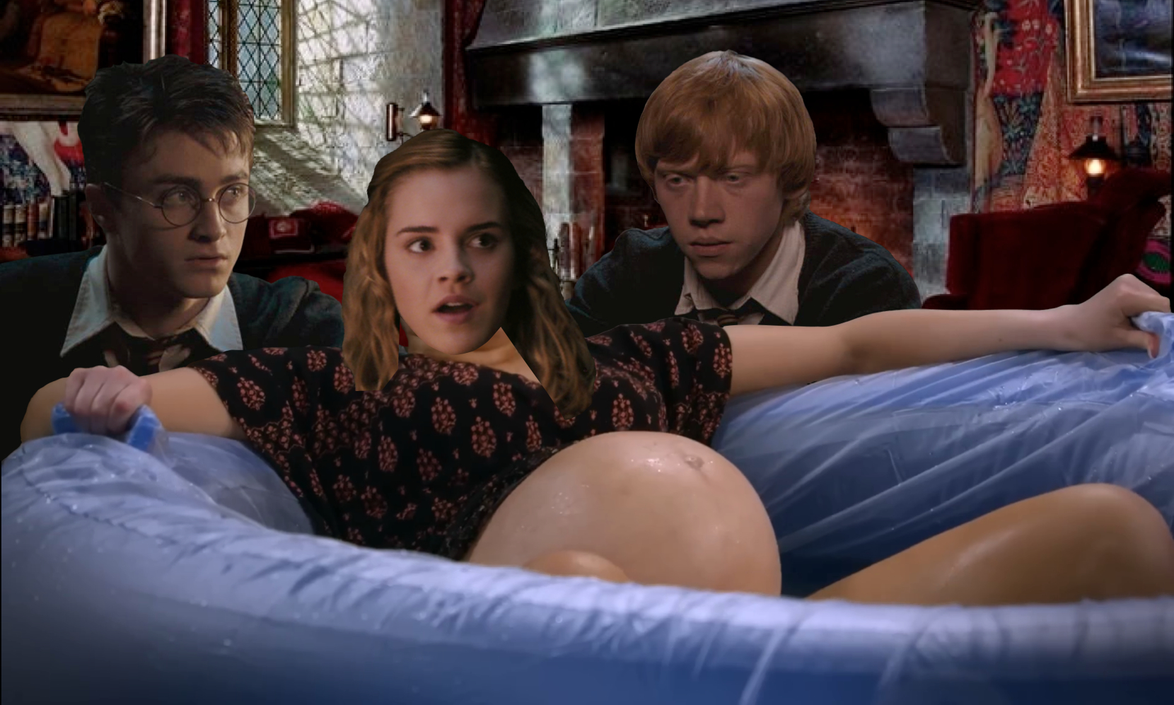 Hermione Giving Birth Blank Meme Template