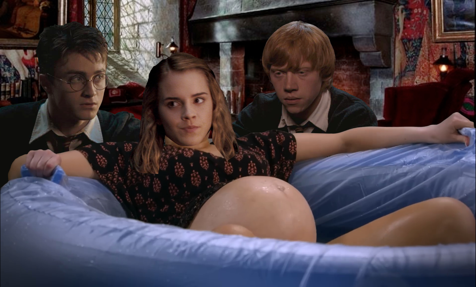 Hermione Giving Birth Blank Meme Template