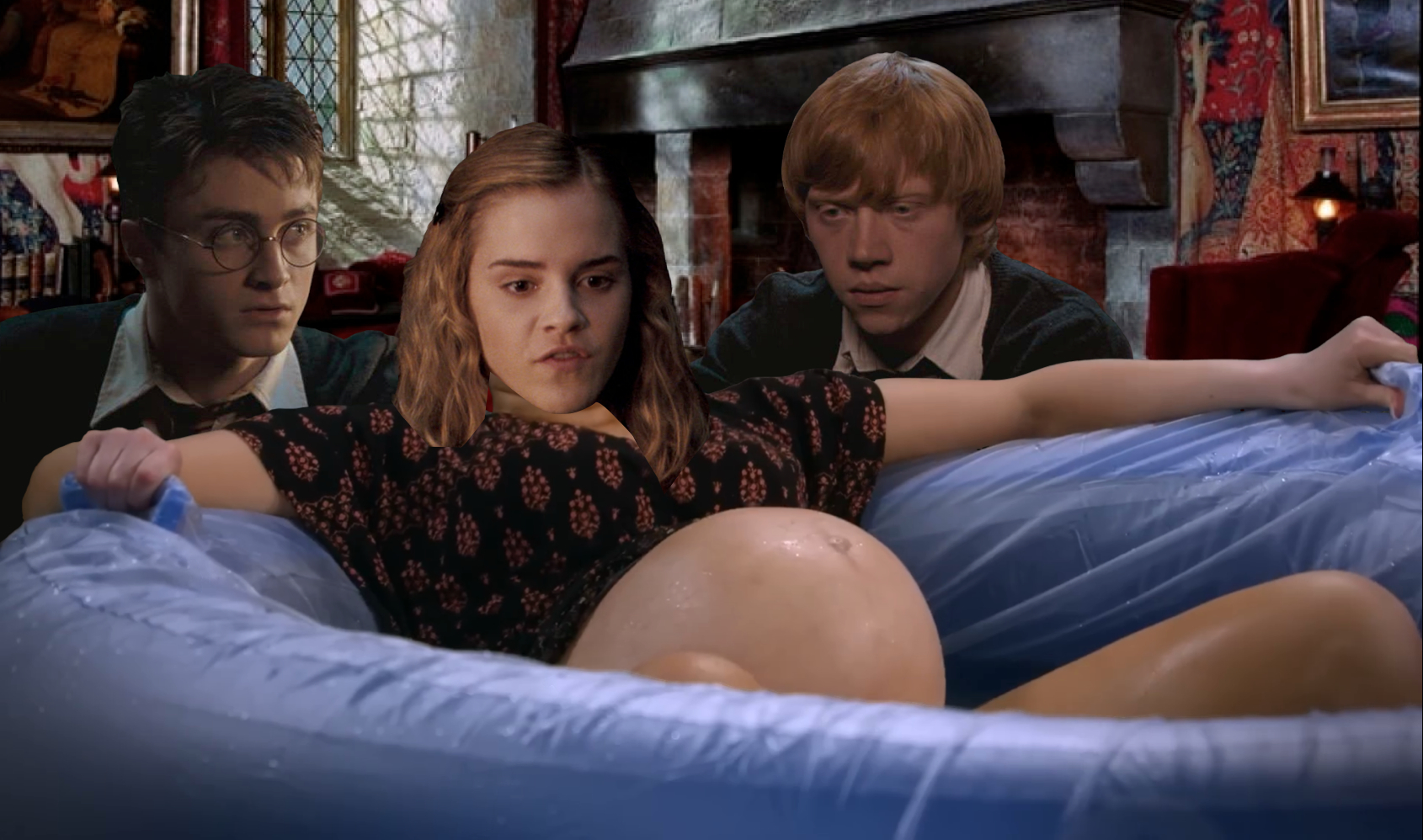 Hermione Giving Birth Blank Meme Template