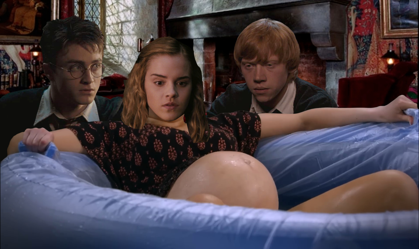 Hermione Giving Birth Blank Meme Template