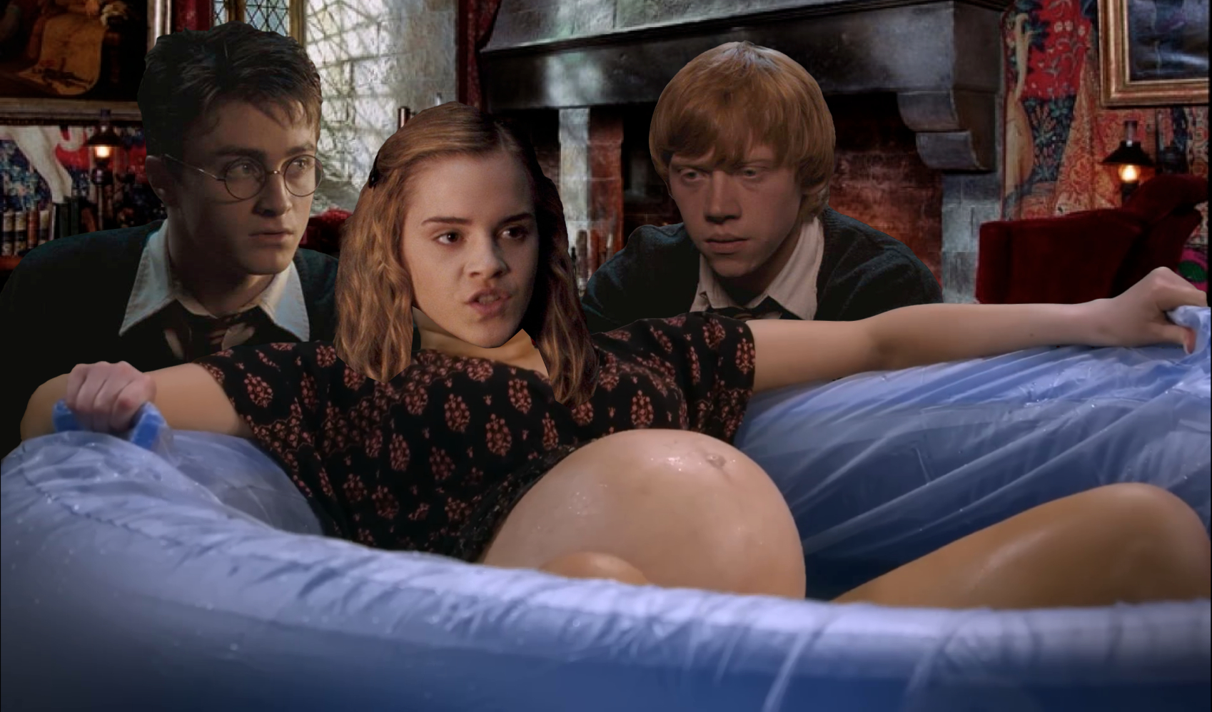 Hermione Giving Birth Blank Meme Template