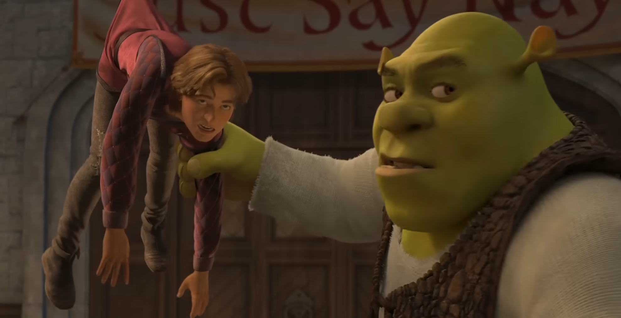 Eat Him Shrek Blank Meme Template