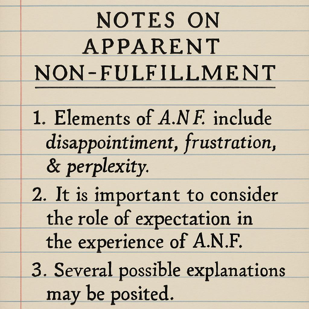 Scholarly Notes on Apparent Non-Fulfillment Blank Meme Template