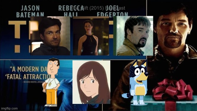 Credit to Mico the Ninjago Fan 2024 for this used | image tagged in meme,memes,spoof cast,the gift,chatacters,roles | made w/ Imgflip meme maker