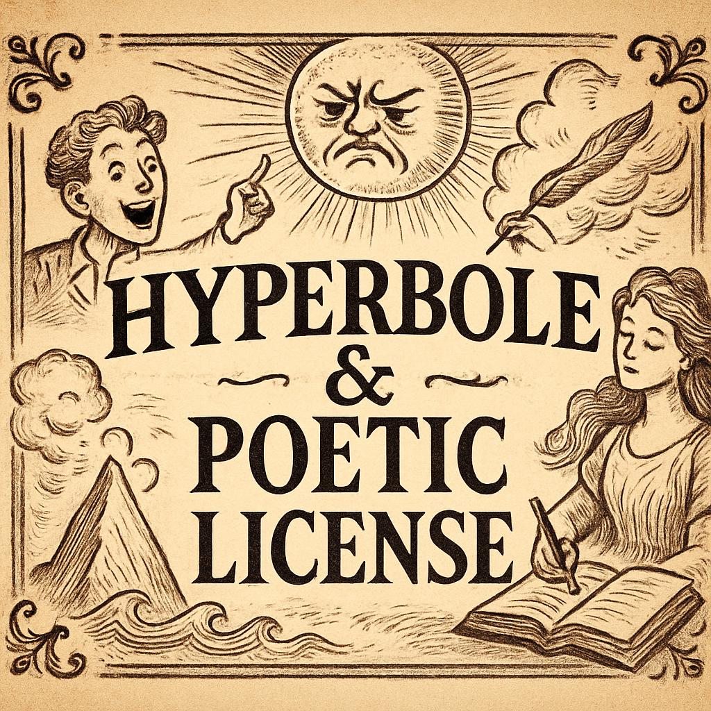 Hyperbole & Poetic License Blank Meme Template