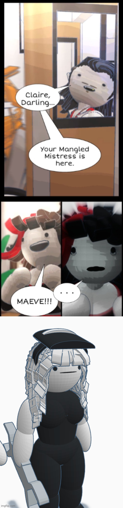 image tagged in mangled mistress | made w/ Imgflip meme maker