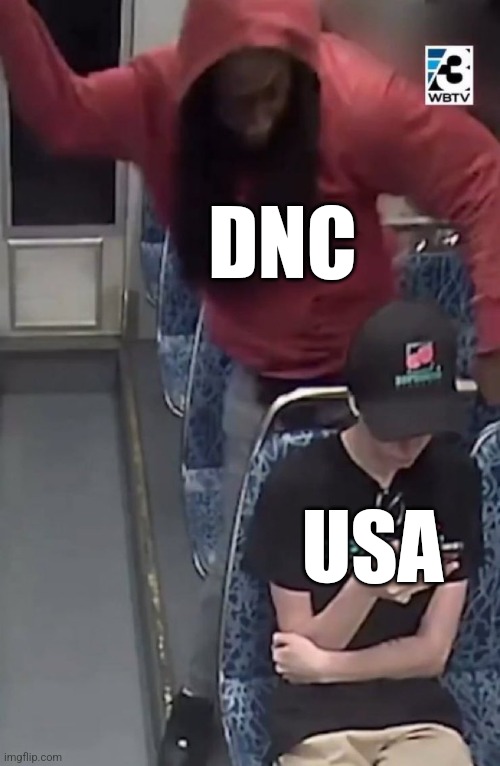 Bizarro George Floyd | DNC; USA | image tagged in bizarro george floyd | made w/ Imgflip meme maker