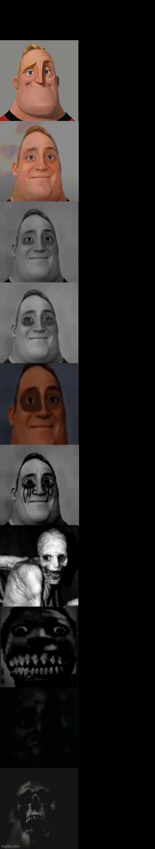 Mr Incredible becoming tired Blank Meme Template