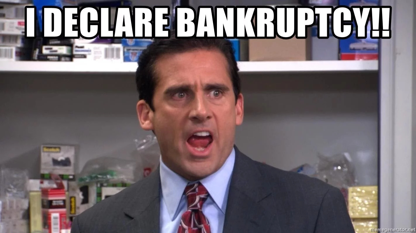 I declare Bankrupcy Blank Meme Template