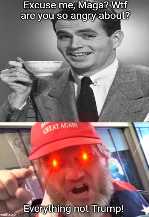 If it ain't Trump? Maga has an issue. | image tagged in trump,maga loves him more than mom,cult worship,everything but trump,never to blame,insane crazy jim jones behavior | made w/ Imgflip meme maker