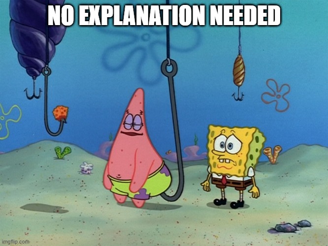 Spongebob Hookie | NO EXPLANATION NEEDED | image tagged in spongebob hookie | made w/ Imgflip meme maker
