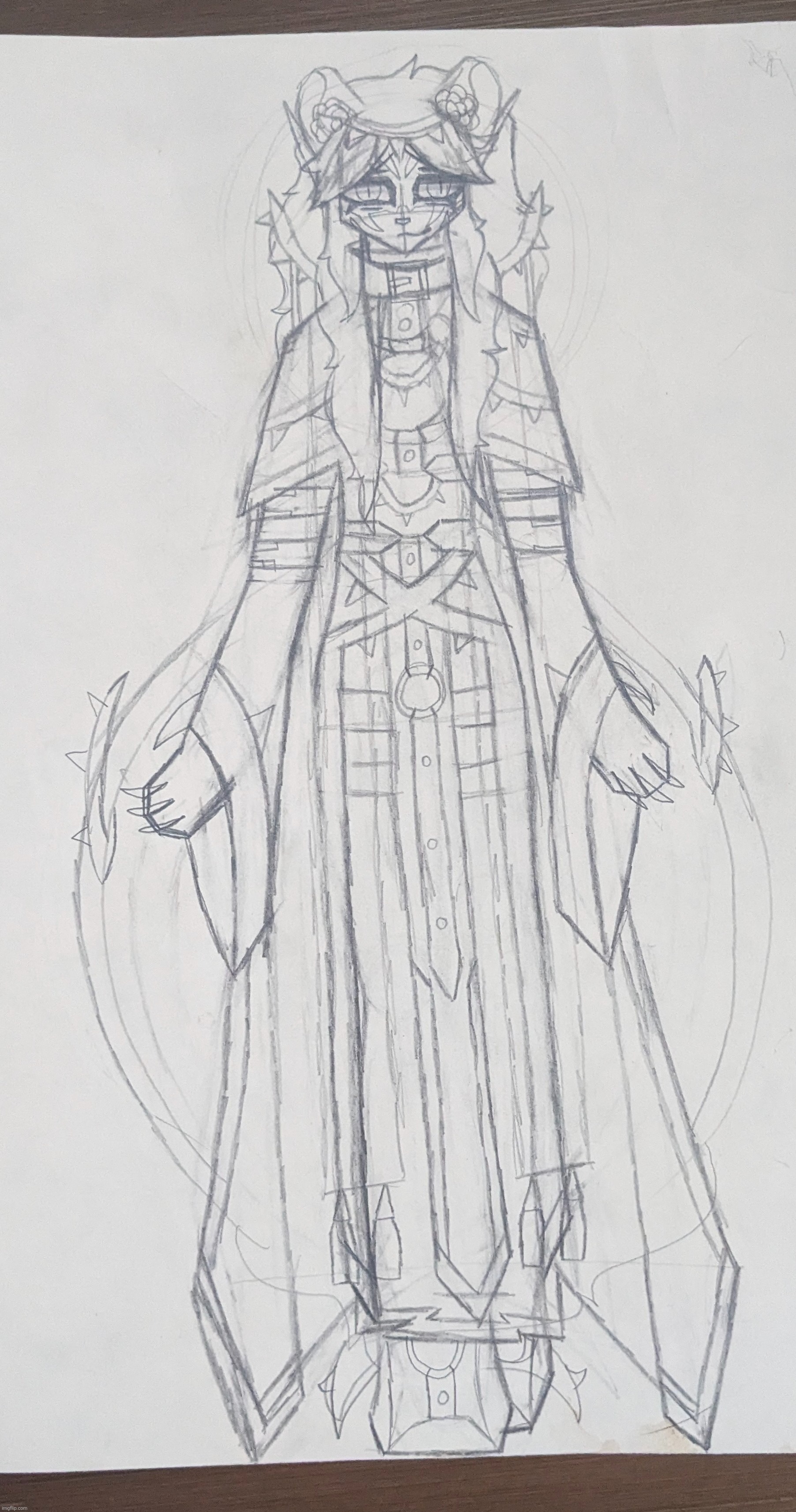 (Evil) priest | image tagged in made him for a rp im in actually,ngl i think i cooked | made w/ Imgflip meme maker