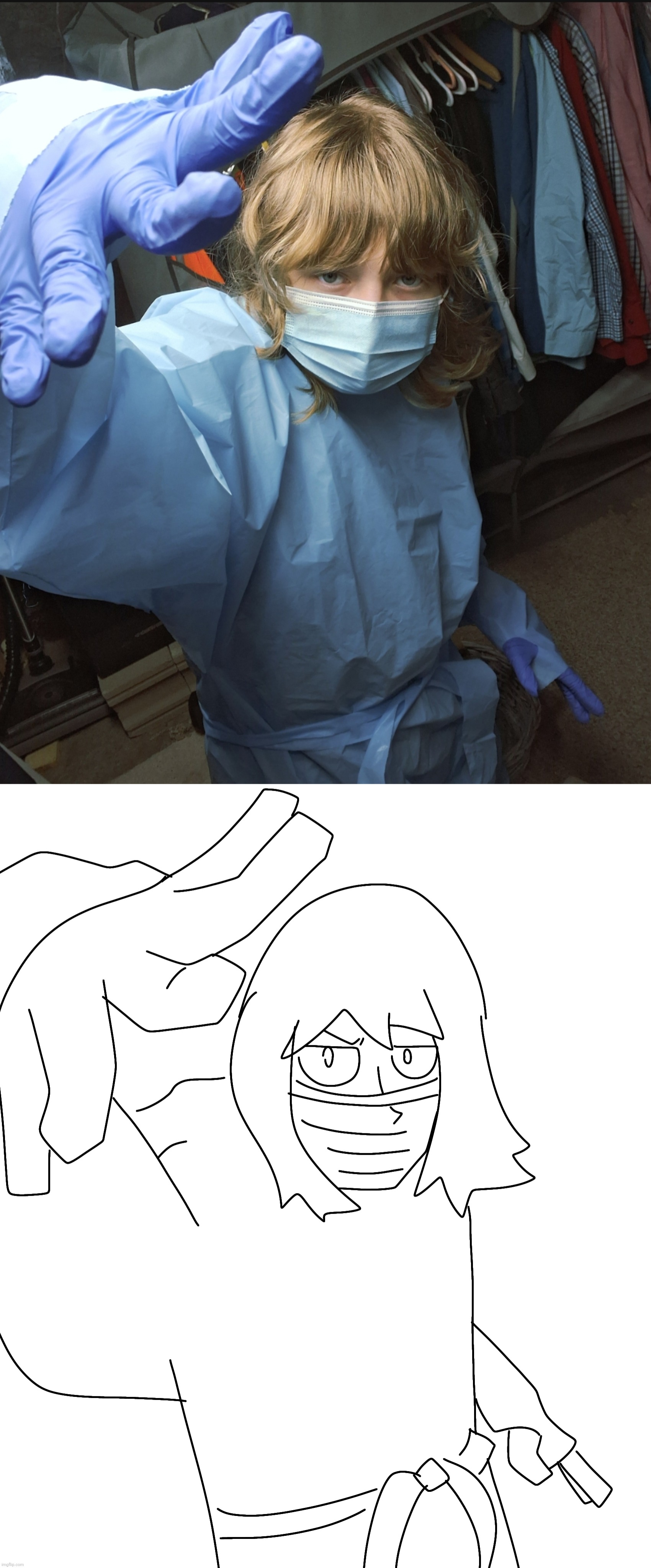 Cool ass lazy sketch of myself | made w/ Imgflip meme maker