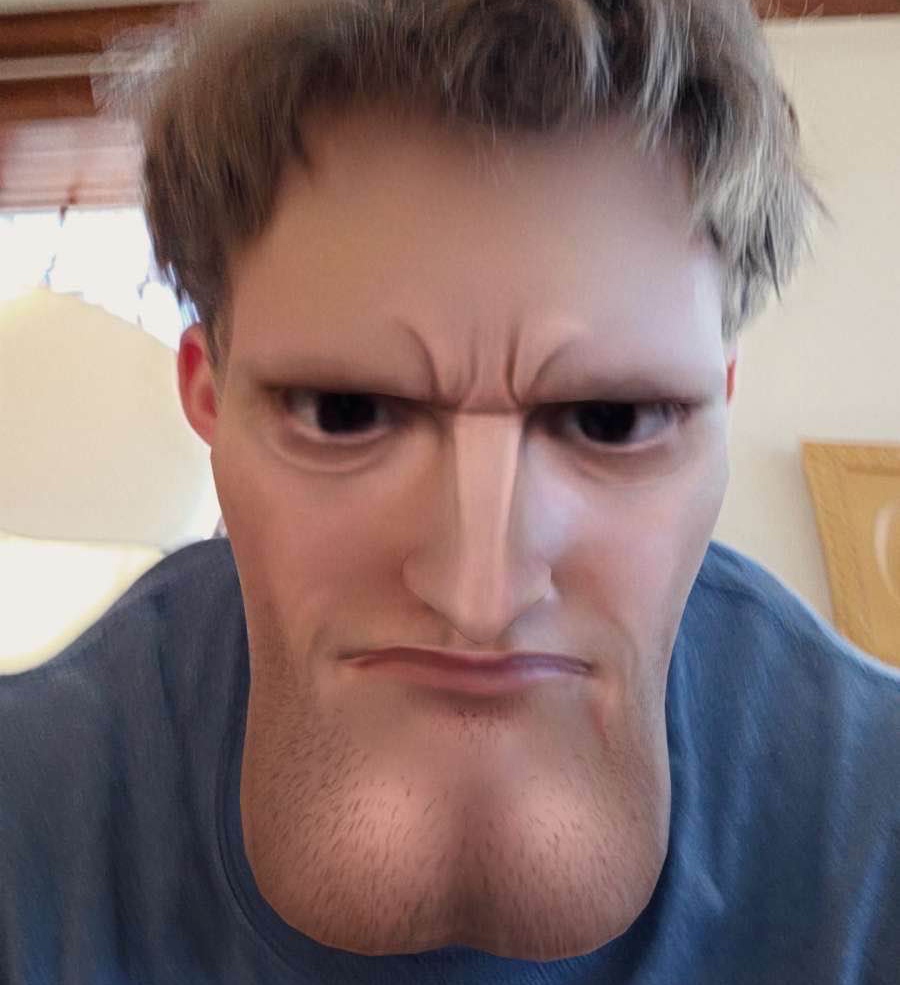 Ballsack Chin Blank Meme Template