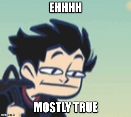 -_- face | EHHHH MOSTLY TRUE | image tagged in -_- face | made w/ Imgflip meme maker