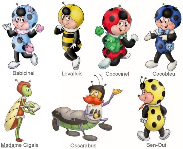 Cococinel Characters Cocomiel personajes | made w/ Imgflip meme maker