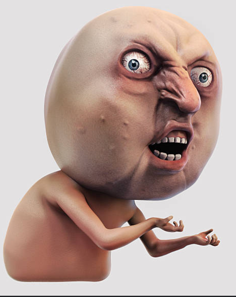 SCREAM MAN Blank Meme Template