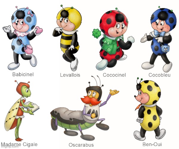 Cococinel 1992 (Cocomiel) characters with  names | image tagged in cococinel | made w/ Imgflip meme maker