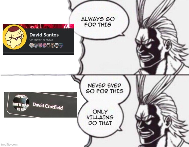 crotfield | image tagged in only villains do that | made w/ Imgflip meme maker