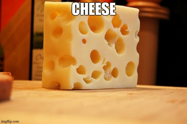 Swiss Cheese | CHEESE | image tagged in swiss cheese | made w/ Imgflip meme maker