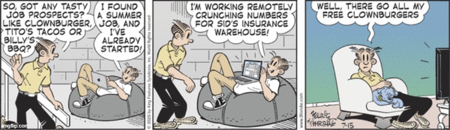 Blondie | image tagged in comics | made w/ Imgflip meme maker