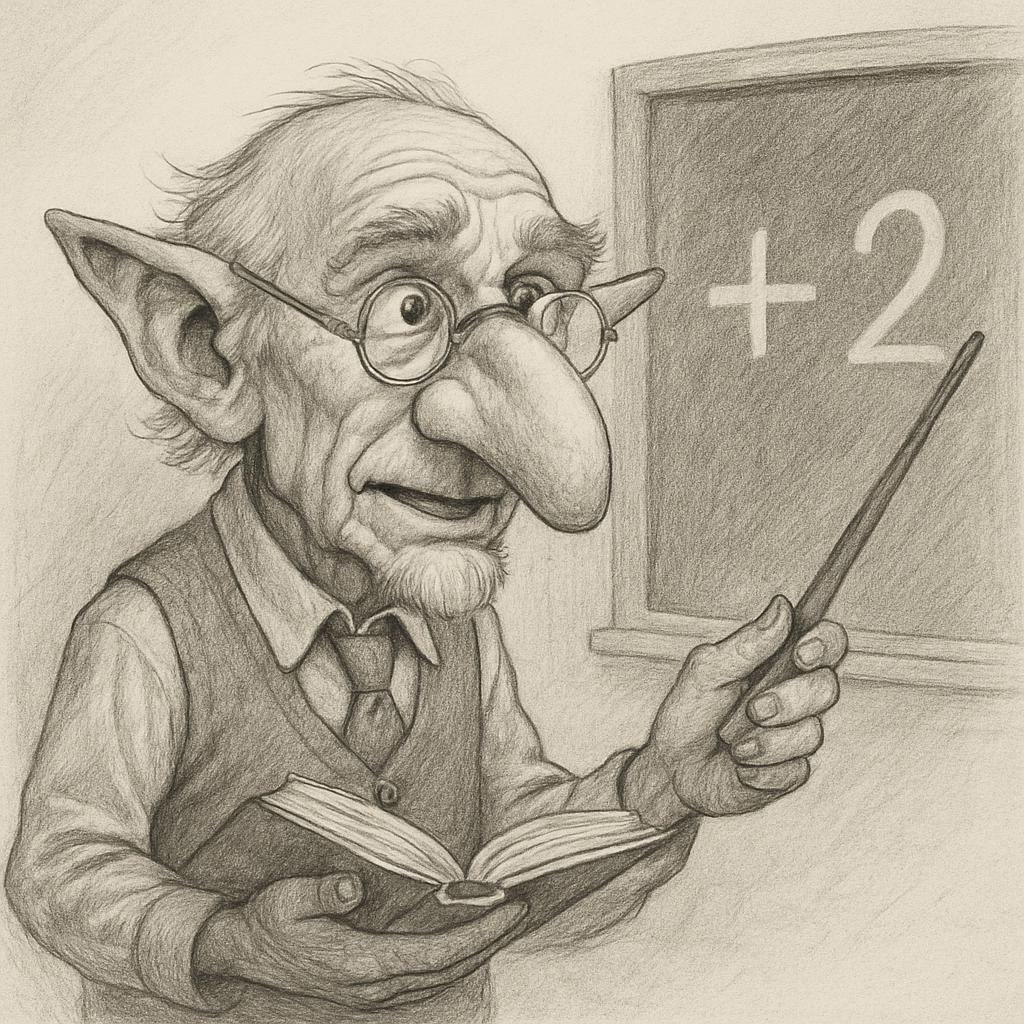 Big goblin nose old man teaching Blank Meme Template