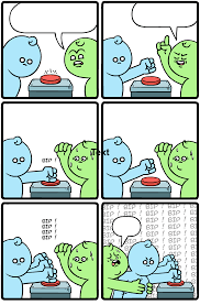 Pressing Button Dude Stop Blank Meme Template