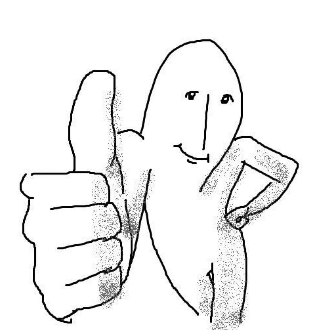 High Quality thumbs up Blank Meme Template