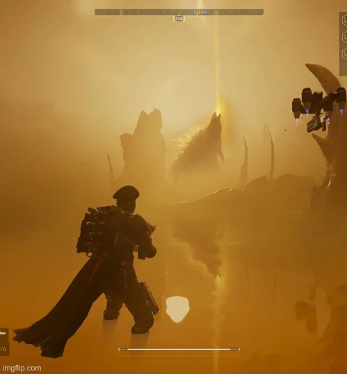 I’m so fucking done with this game | image tagged in memes,shitpost,helldivers 2,gaming,godzilla | made w/ Imgflip meme maker