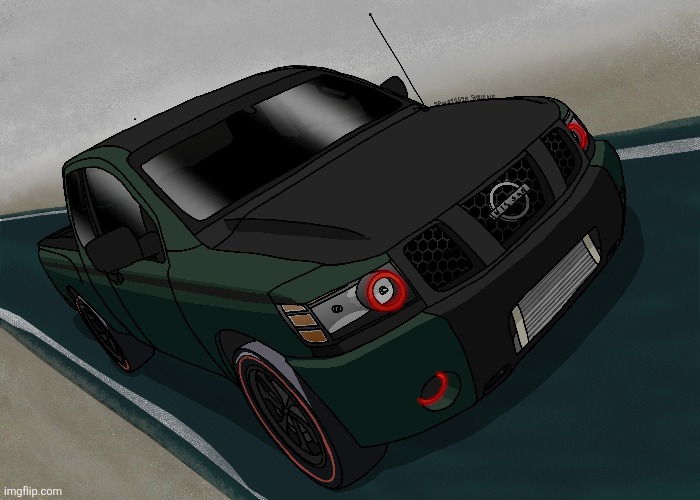 Brief concept of Lynth's Nissan Titan | image tagged in random,cars,oc,concept,fanart | made w/ Imgflip meme maker