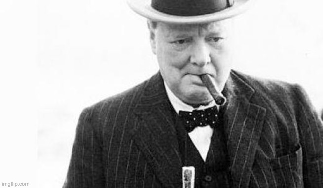 time travel | image tagged in winston churchill | made w/ Imgflip meme maker