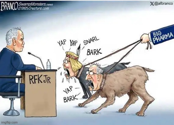 RFK Jr. is the good guy & the leftists are rabid animals. | image tagged in big pharma,follow the money,health,protection | made w/ Imgflip meme maker