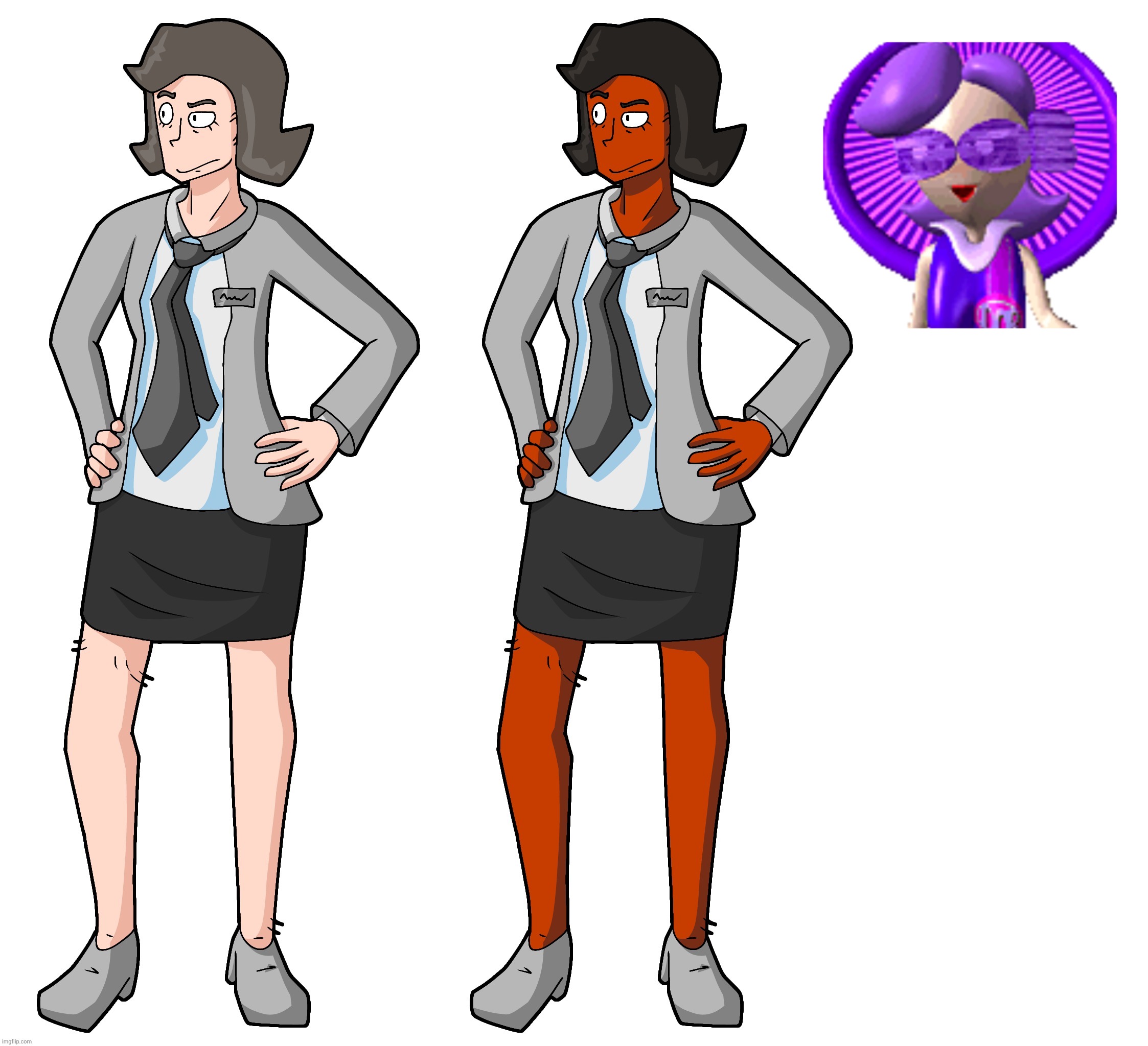 Redesigned another basic NPC (listening to: twilight zone - golden earring) | made w/ Imgflip meme maker