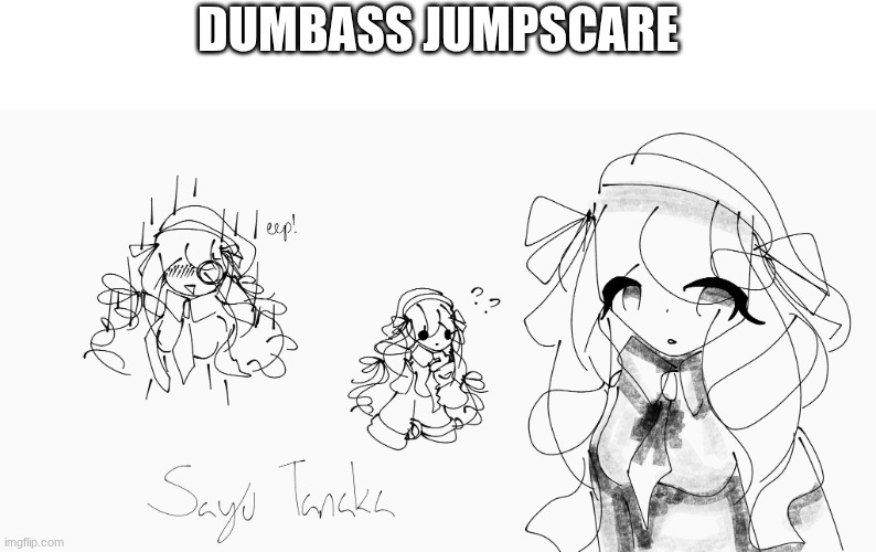 idiot alert | DUMBASS JUMPSCARE | image tagged in e | made w/ Imgflip meme maker